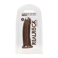 Shots RealRock 7.5 Silicone Dual Density Dildo - Brown