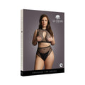 Shots Le Desir Duo Net Keyhole Bra Set Black Osx