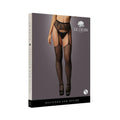 Shots Le Desir Fishnet And Lace Garterbelt Stockings Black O/s
