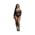 Shots Le Desir Wonder Rhinestone Bodysuit Osx Black