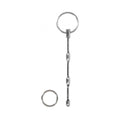 Ouch! Urethral Sounding - Ribbed Plug With Ring - 8 Mm