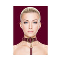 Ouch Halo Collar With Leash Burgundy