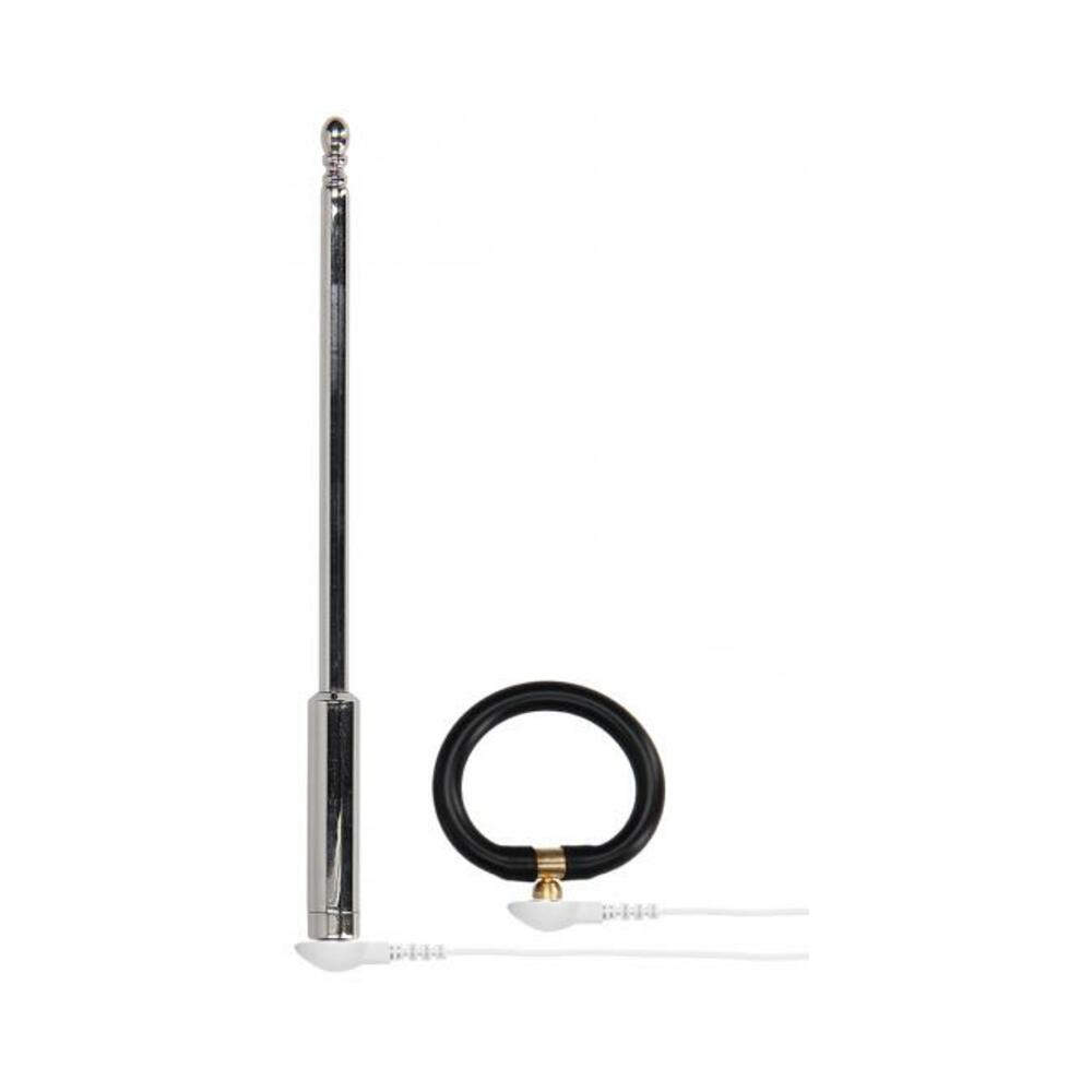 E-stim Urethral Sounding Set Large Silver