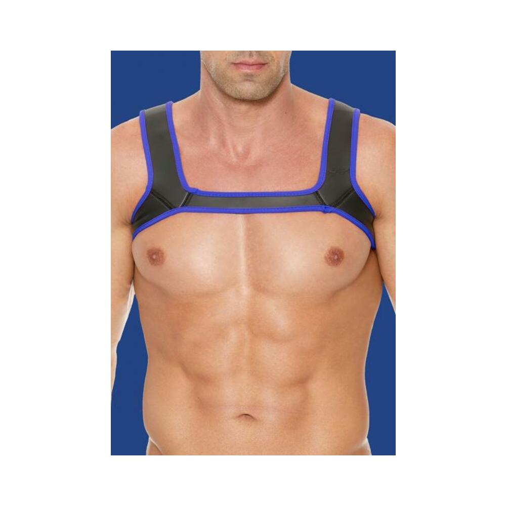 Ouch Neoprene Harness L/xl Blue