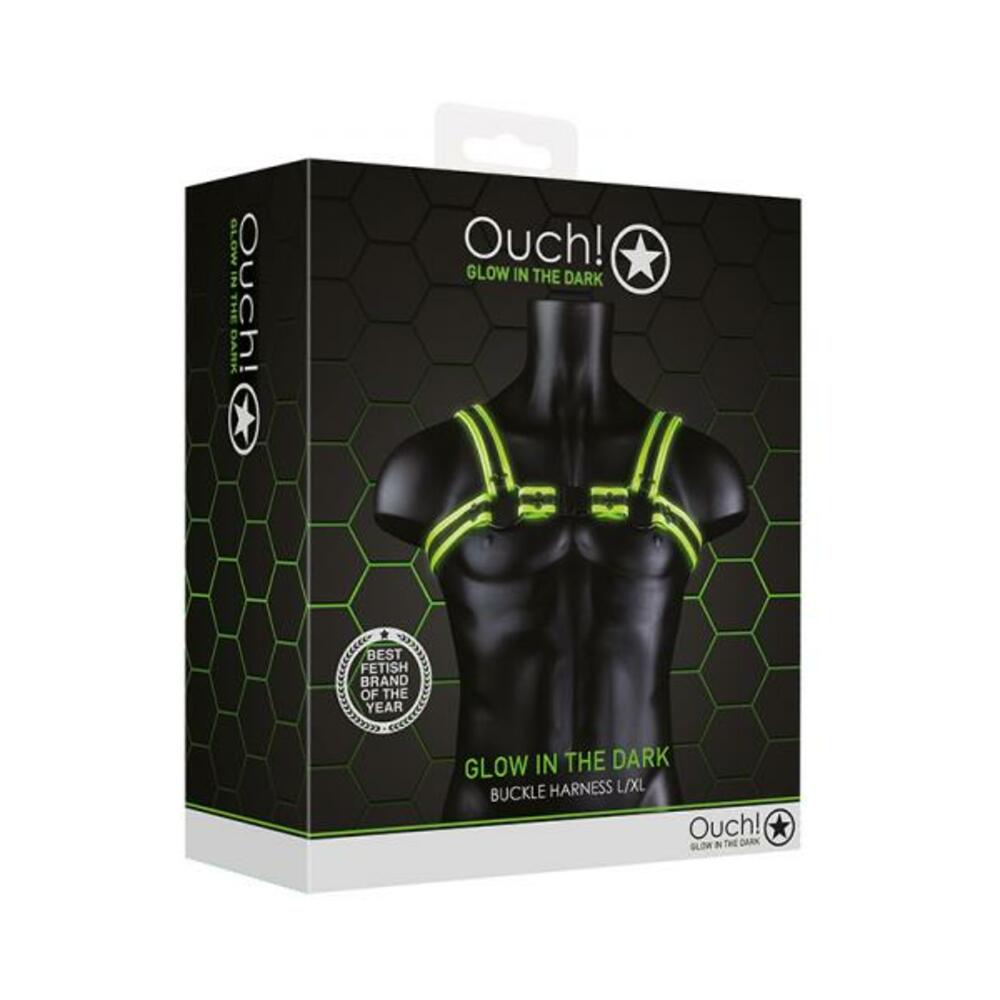 Ouch Buckle Harness Gitd L/xl