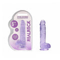 REALRoCK Jelly  Dildo With Balls 6 Purp
