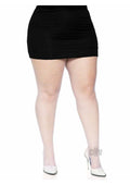 Spandex Indust Net Tights 1x-2x Wht