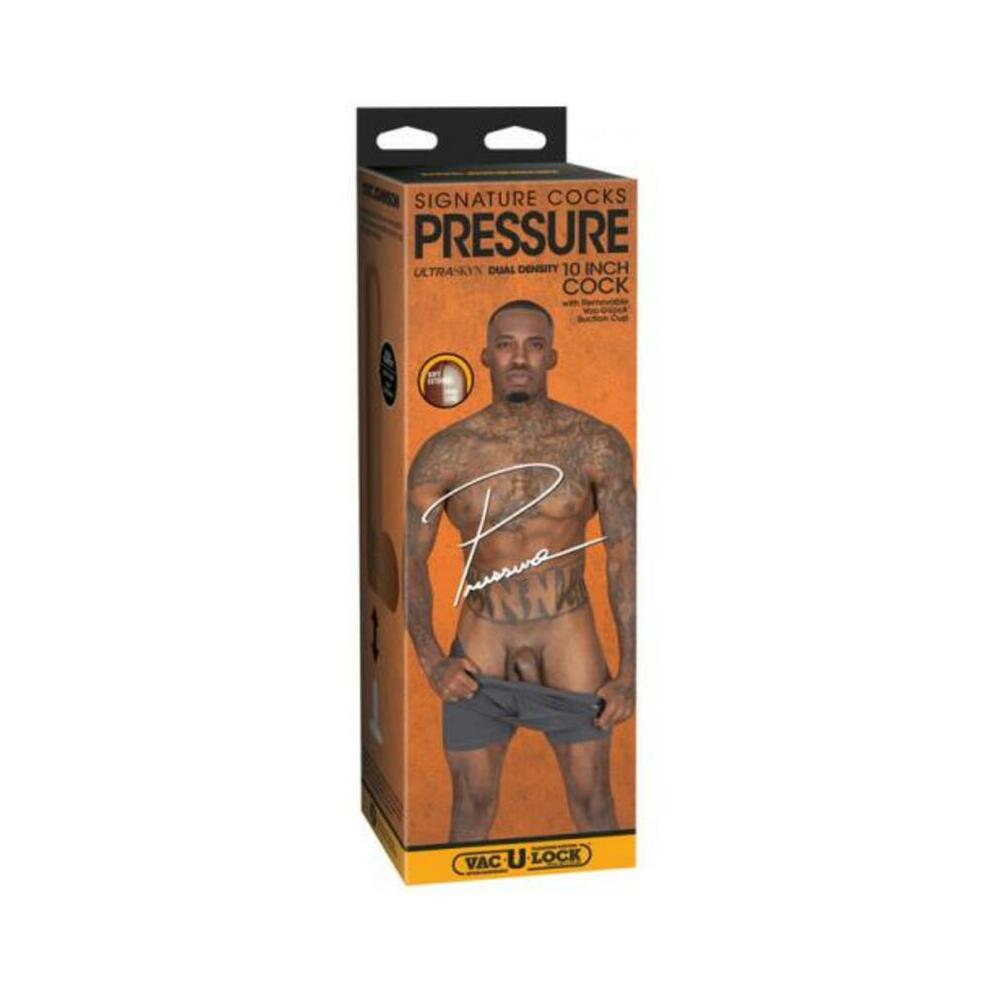 Signature Cocks Pressure 10 In. Ultraskyn Vac-u-lock Dildo