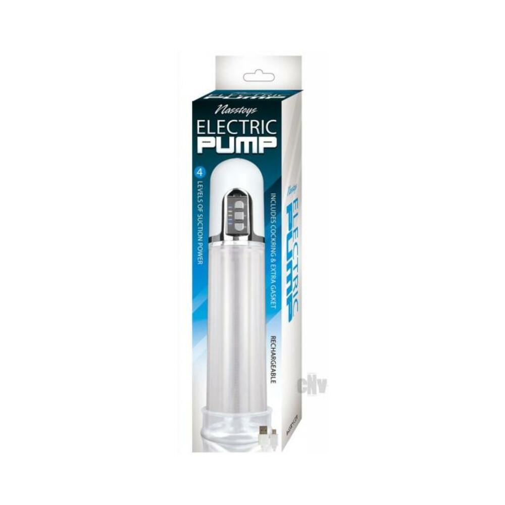 Rechargeable Clear Electric Pump With C Ring And Extra Gasket