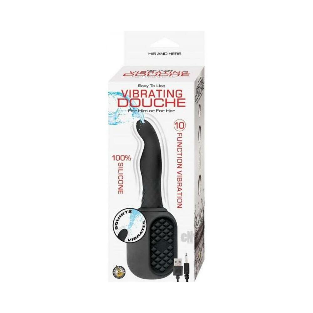 Vibrating Douche Black