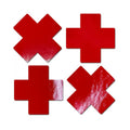 Pastease Petite Plus X Faux Latex Red Crosses