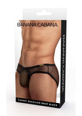 Banana Cabana Bikini Mesh Sm/md Black