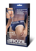 Brozil Open Back Mesh Brief L/xl Nvy