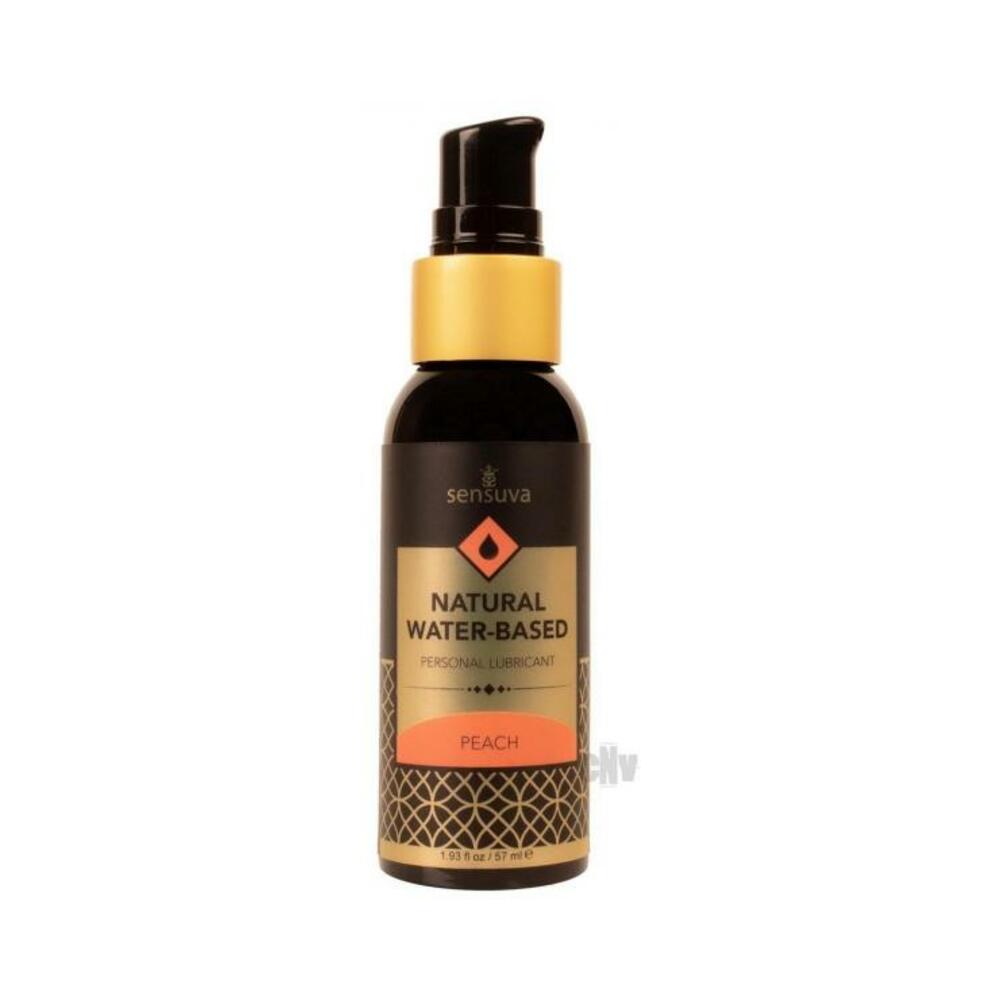Natural Water Based Lube Peach 2oz