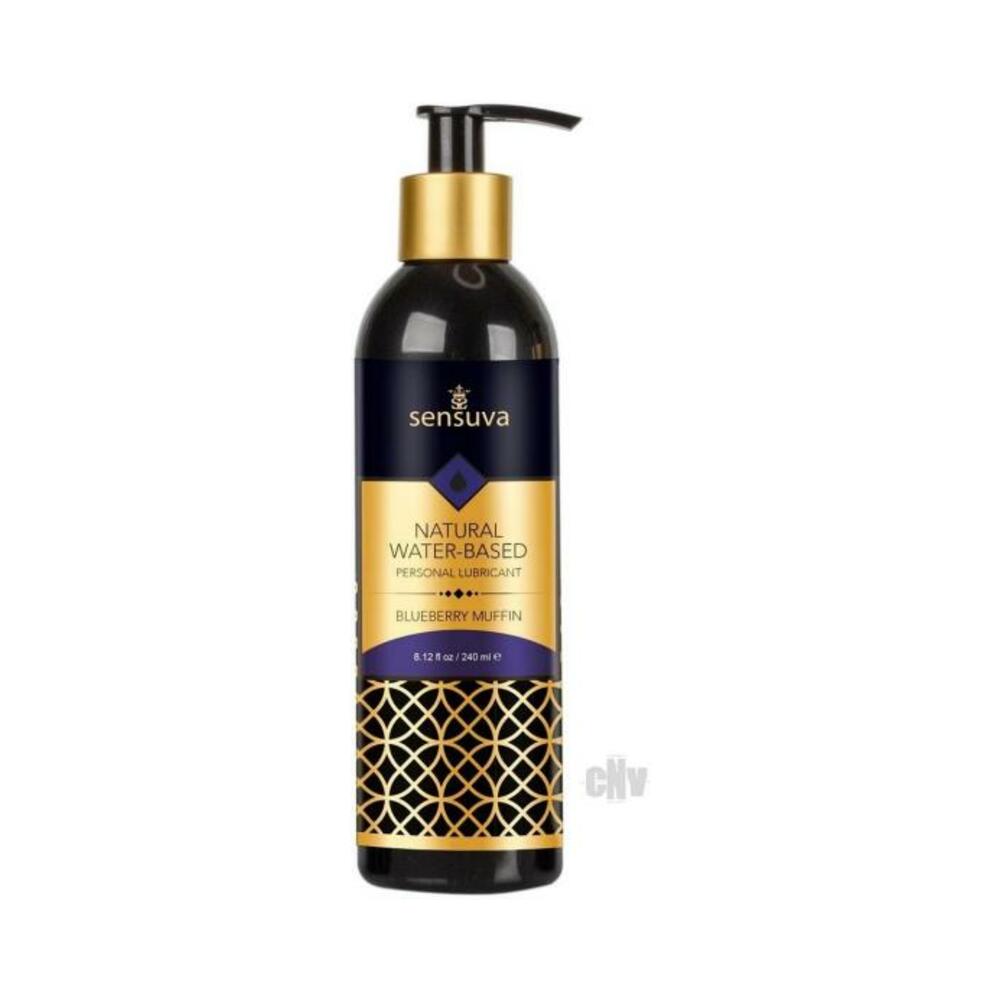 Natural Water Based Lube Blueberry 8oz