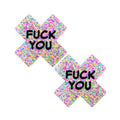Neva Nude F*ck You Sprankles 3d Neon Blacklight X Factor Nipple Pasties