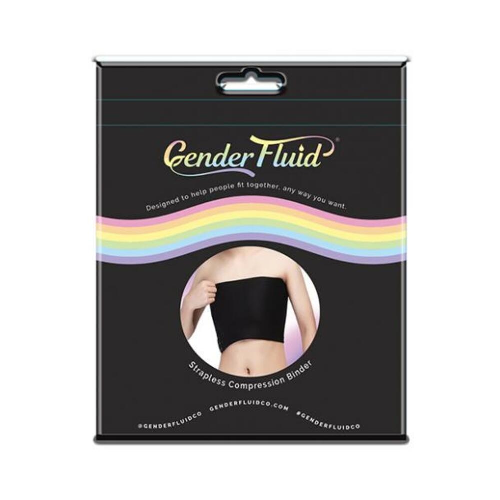 Gender Fluid Strapless Chest Compression Binder - Xl Black