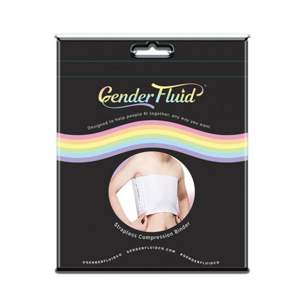 Gender Fluid Strapless Chest Compression Binder - Xxl White