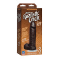 8 Realistic Cock w/Balls - Black
