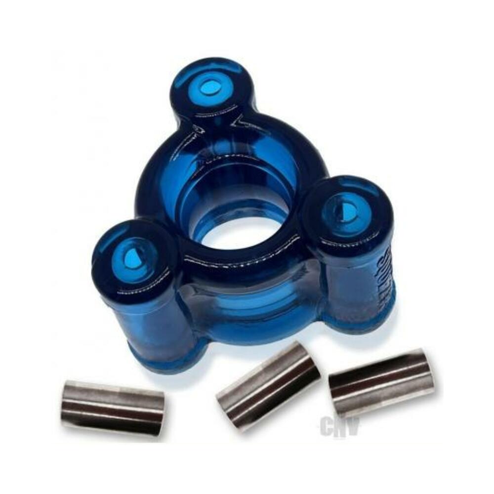 Oxballs Heavy Squeeze Weighted Squeeze Ballstretcher With 3 Stainless Steel Weights Space Blue
