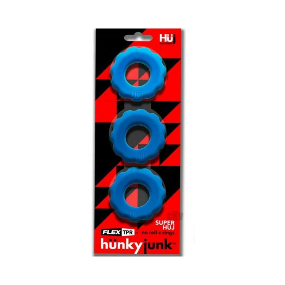 Super Huj 3pk Cockrings Teal Ice
