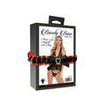 Barely Bare Flower Lace Babydoll With Thong Black O/s