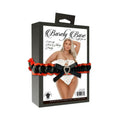 Barely Bare Lace-up Bra & Thong Panty White