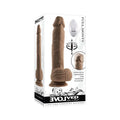 Evolved Full Monty Rechargeable Remote-controlled Thrusting Twirling 9 In. Silicone Dildo Dark