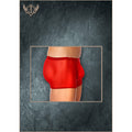 Stretch Mesh Pouch Short Red 1X