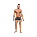 Male Power Camo Sport Net Sport Short Black Lrg