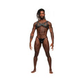 Virgo Pu Leather Chest Harness W/zipper Detail Black O/s