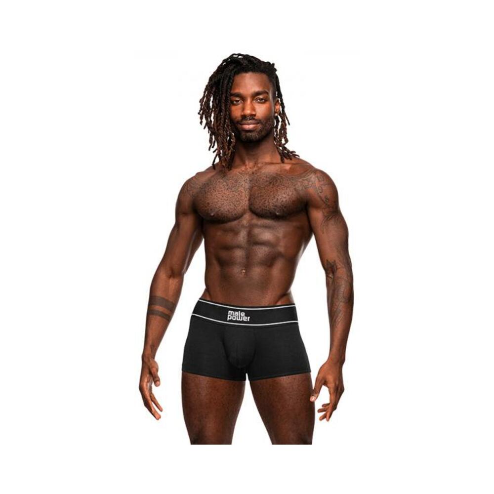 Male Power Modal Rib Pouch Short Black Xl