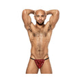 Disco Desire Posing Strap Red O/s