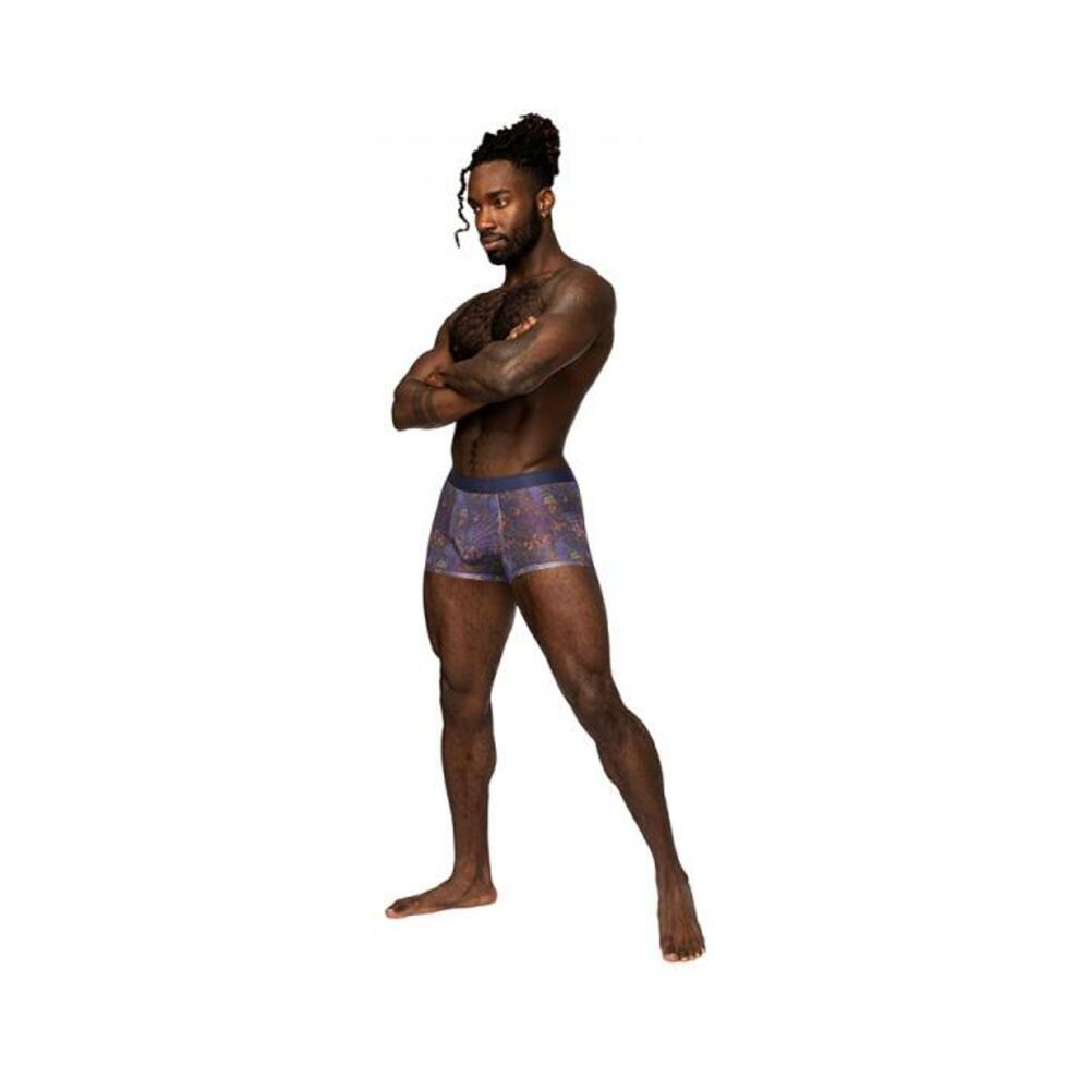 Male Power Sheer Prints Seamless Sheer Short Spatter Xl