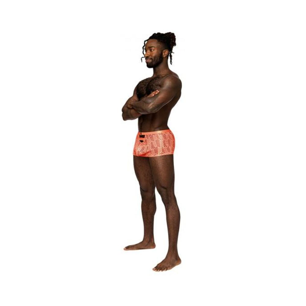 Male Power Rude Awakening Cheeky Cutout Short Neon Orange S