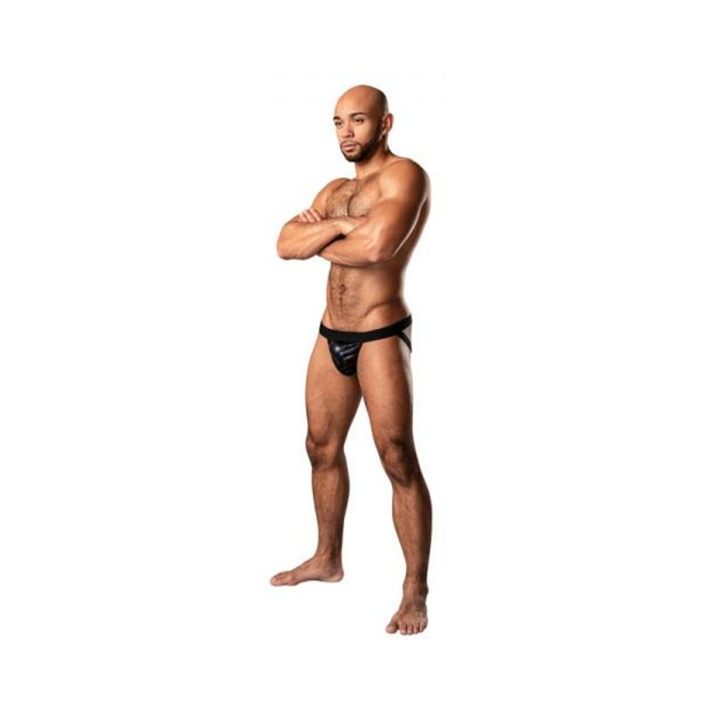 Male Power Kaleidickscope Strappy Ring Jock Black S/m