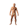 Male Power Cabana Banana Posing Strap Yellow/grey O/s