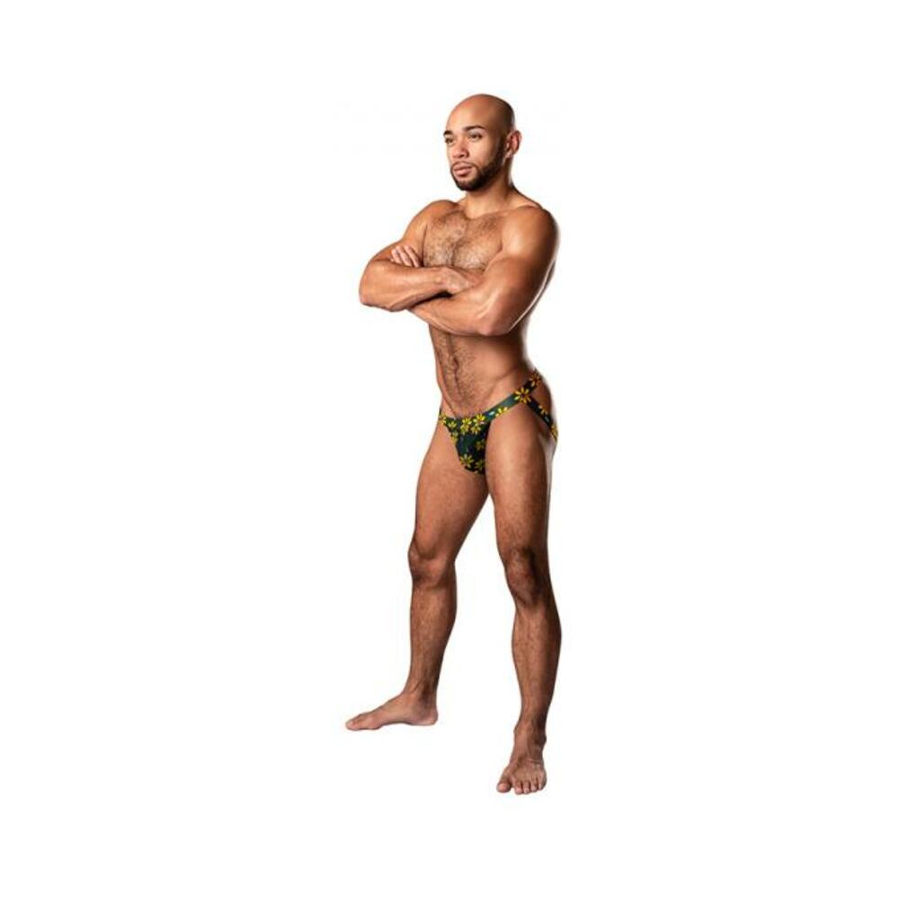 Male Power Petal Power Jock Daisy Print S/m