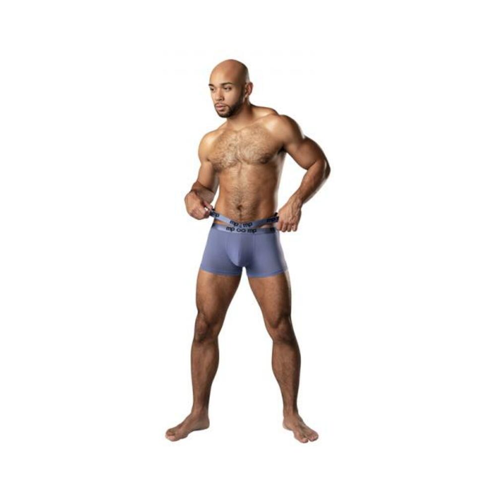 Male Power Infinite Comfort Amplifying Strappy Pouch Short Periwinkle S
