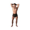 Male Power Show Stopper Mini Short Silver Mesh Dot L