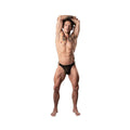 Male Power Show Stopper Thong Silver Mesh Dot L/xl