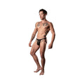Male Power Show Stopper Jock Silver Mesh Dot S/m