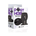 The 9's Port Hole Hollow Butt Plug Black
