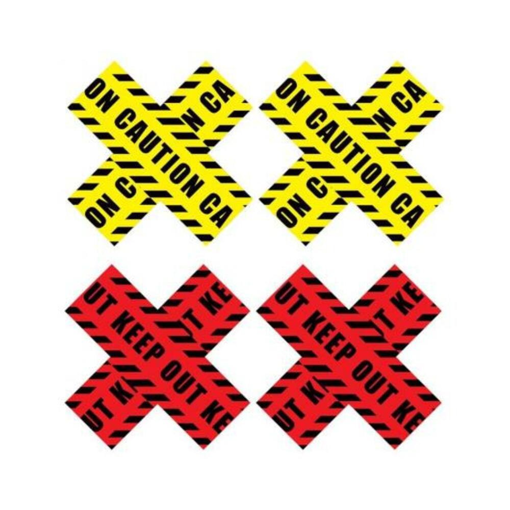 Peekaboo Caution X Yel/red
