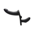 Double Take 10X Double Penetration Vibrating Strap-On Harness Black