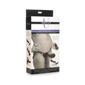 Strap U 28x Lg Dbl Dildo Harn/rc Black
