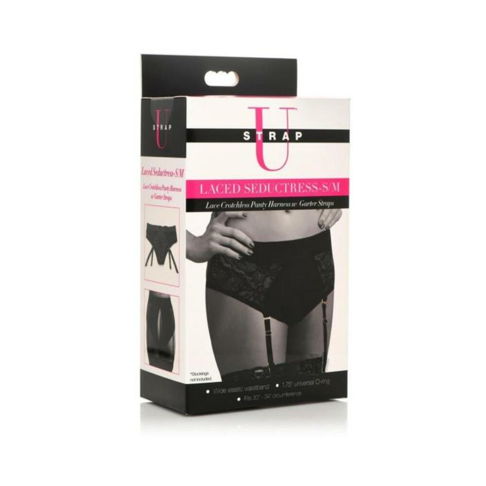 Strap U Lace Seductress S/m Black
