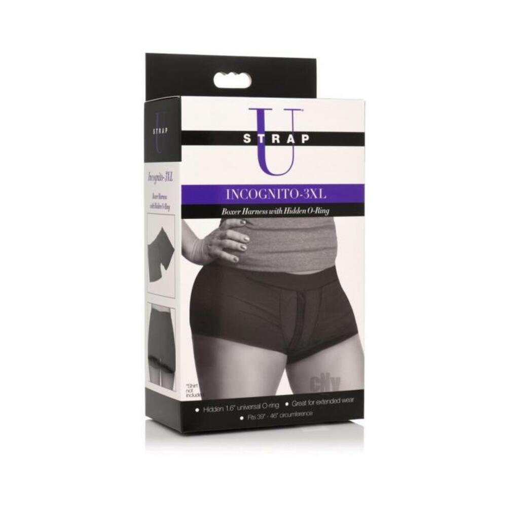 Strap U Incognito Boxer Harness 3xl Blk