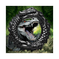 Black Caiman Silicone Cock Ring