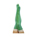 Kixies On Point Collection Par 4 Green Argyle Thigh-high Stockings Size B